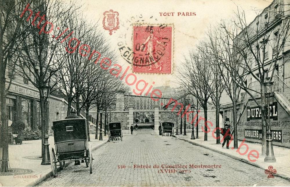 Entrée du cimetière de Montmartre